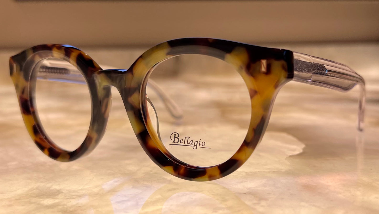 Bellagio Eyewear Multi-Color Tortoise Rounds-Model JCA851240 04-Size: 48-25-14