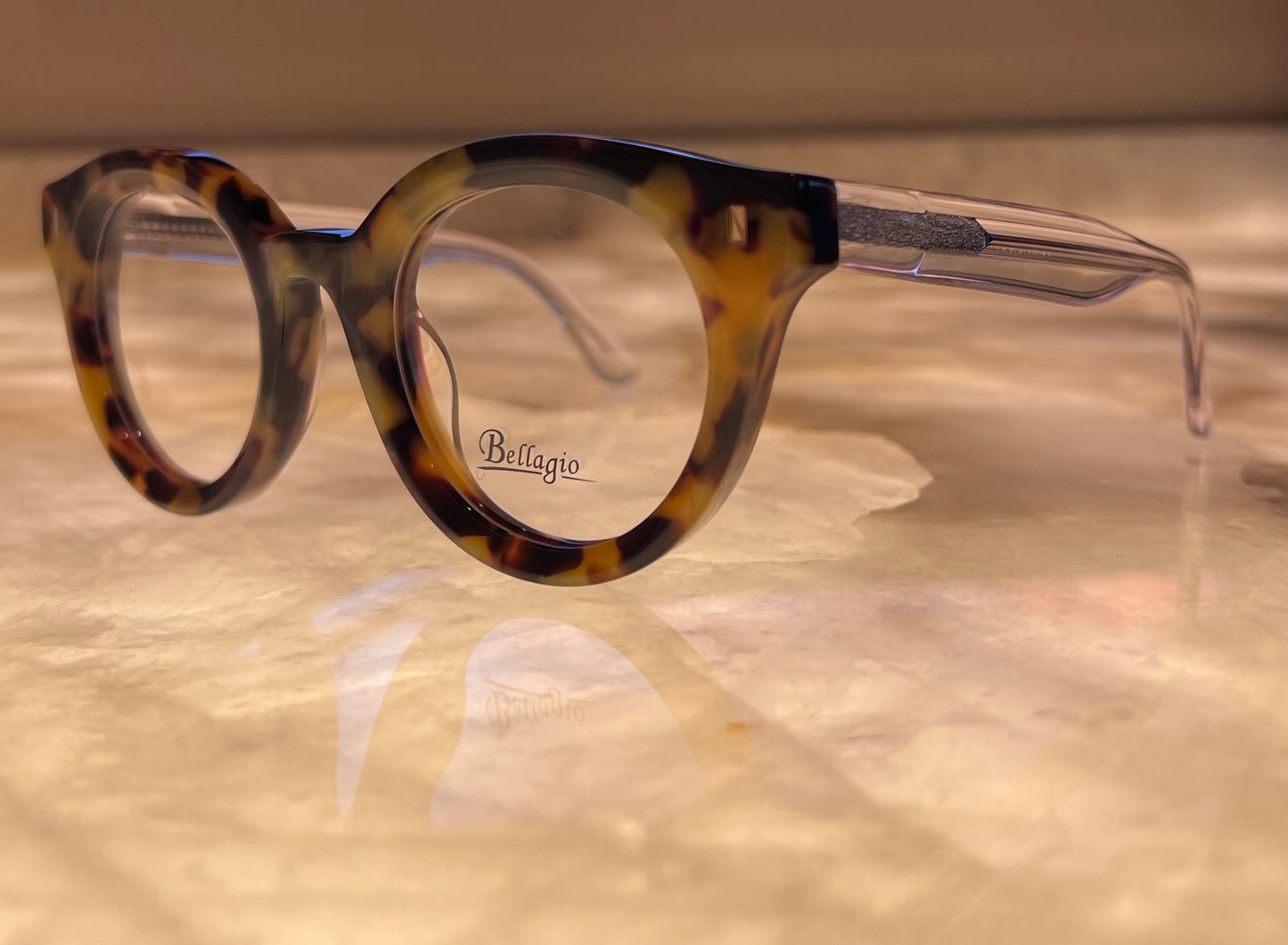 Bellagio Eyewear Multi-Color Tortoise Rounds-Model JCA851240 04-Size: 48-25-14