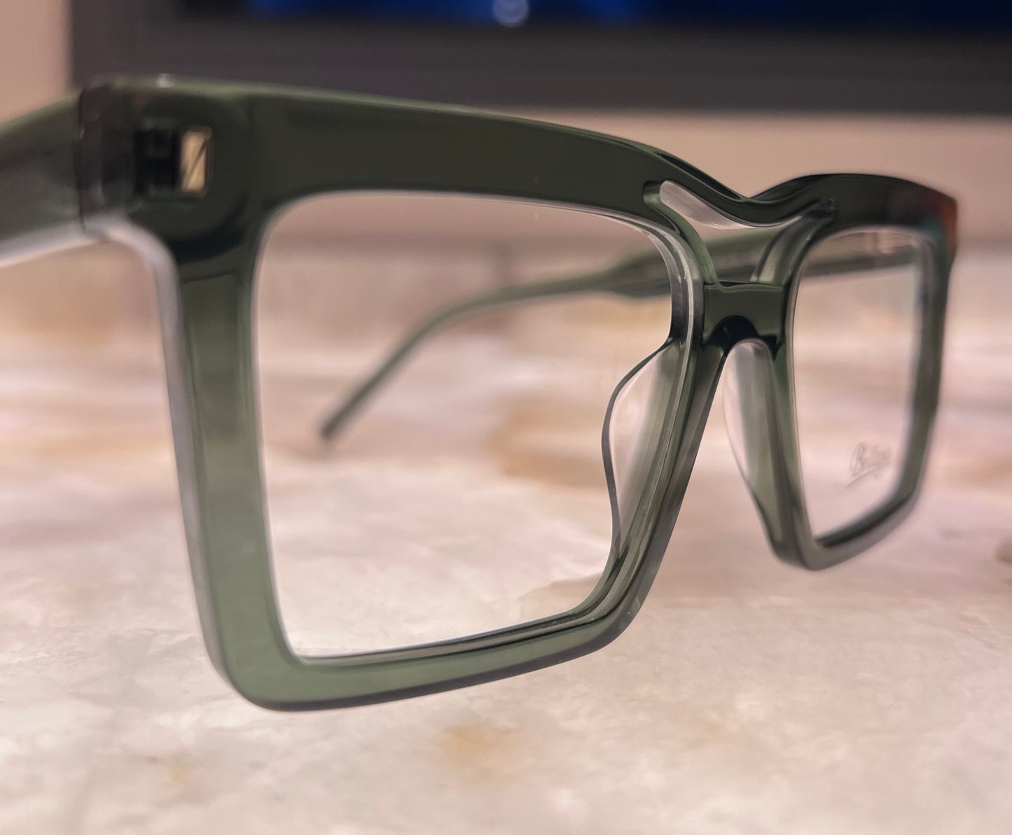 Bellagio Eyewear - Olive Green Squares-Model: JGA207485 04 - Size:53-18-145