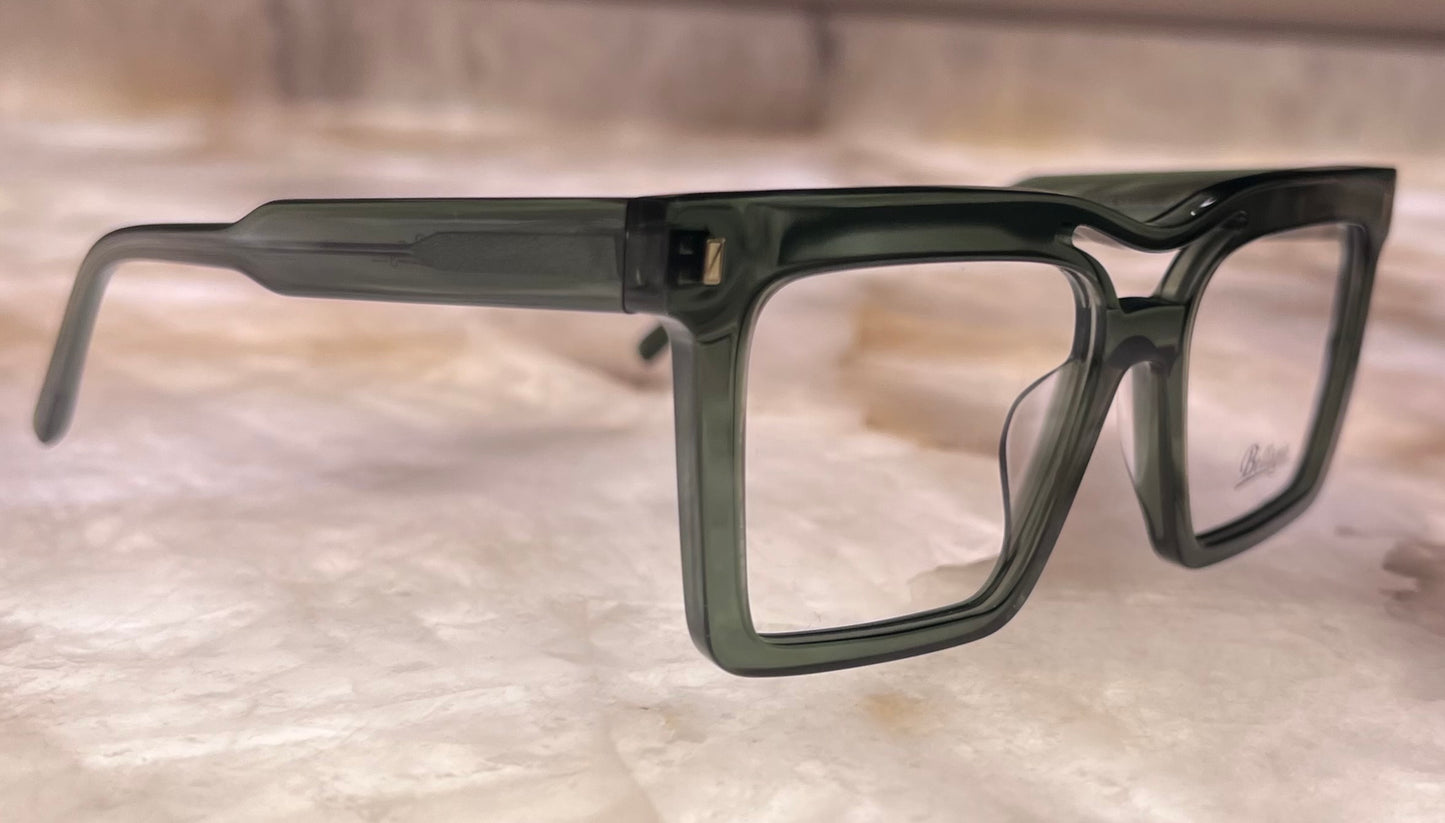 Bellagio Eyewear - Olive Green Squares-Model: JGA207485 04 - Size:53-18-145