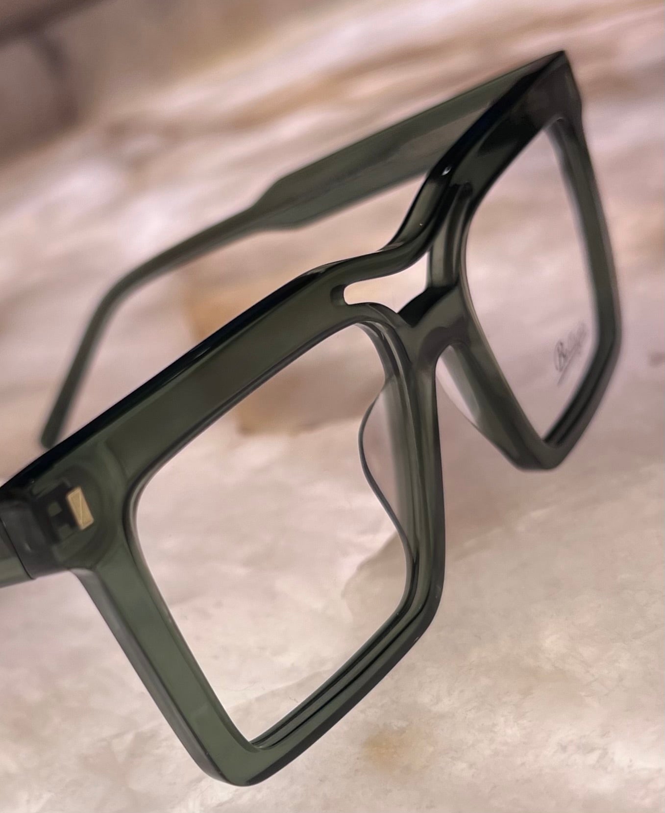 Bellagio Eyewear - Olive Green Squares-Model: JGA207485 04 - Size:53-18-145