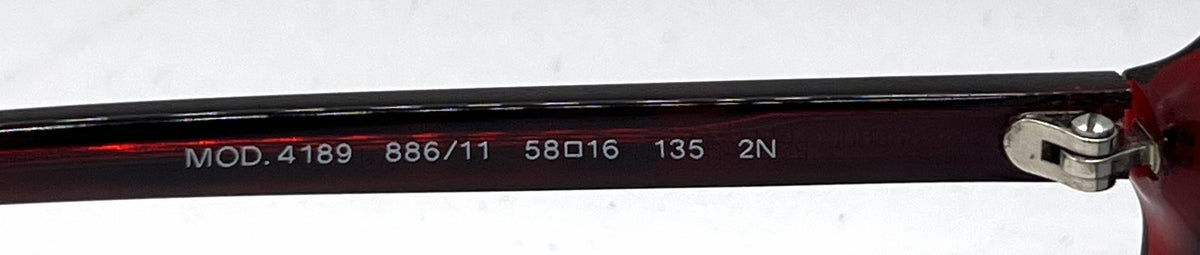 Versace VE4189 886/11 Havana Red Grey Fade-Unworn-Italy