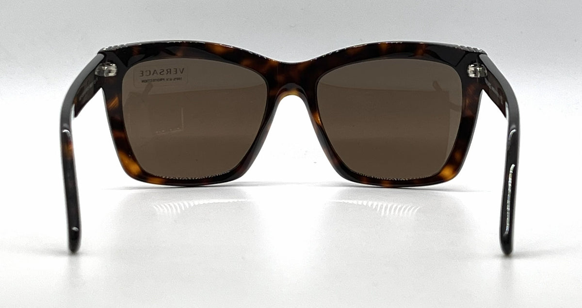 Versace VE4213B 879/73 Swarovski-Vintage Sunglasses Havana Brown Lenses-Unworn