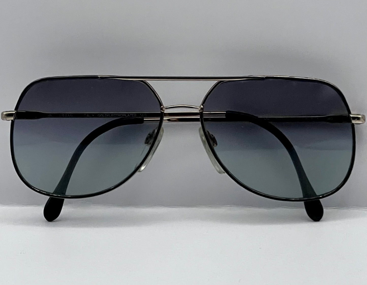 Vintage Luxottica “HARRY” GEP/BLACK- NEW CUSTOM “Berkos Designs” Gradient Lenses