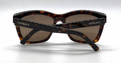 Versace VE4213B 879/73 Swarovski-Vintage Sunglasses Havana Brown Lenses-Unworn