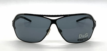 D&G 6004 01/87 Aviator-Vintage Sunglasses Dark Grey/Smoke Lenses-Unworn