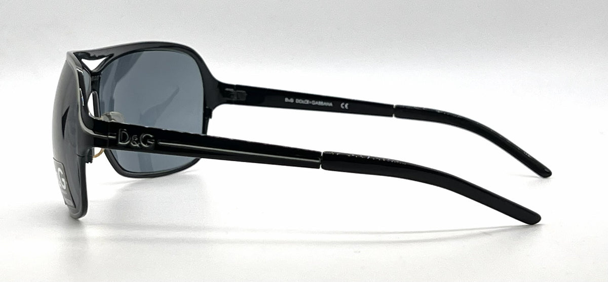 D&G 6004 01/87 Aviator-Vintage Sunglasses Dark Grey/Smoke Lenses-Unworn
