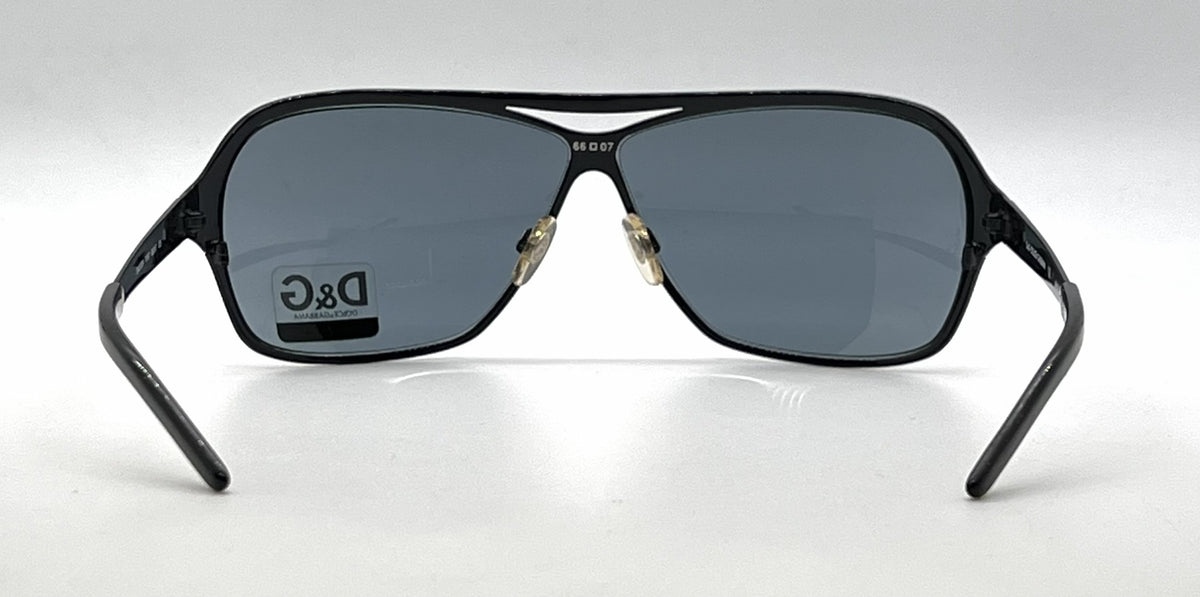 D&G 6004 01/87 Aviator-Vintage Sunglasses Dark Grey/Smoke Lenses-Unworn