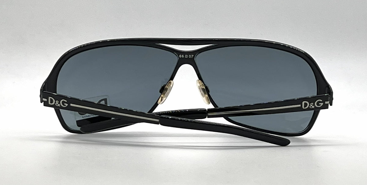 D&G 6004 01/87 Aviator-Vintage Sunglasses Dark Grey/Smoke Lenses-Unworn