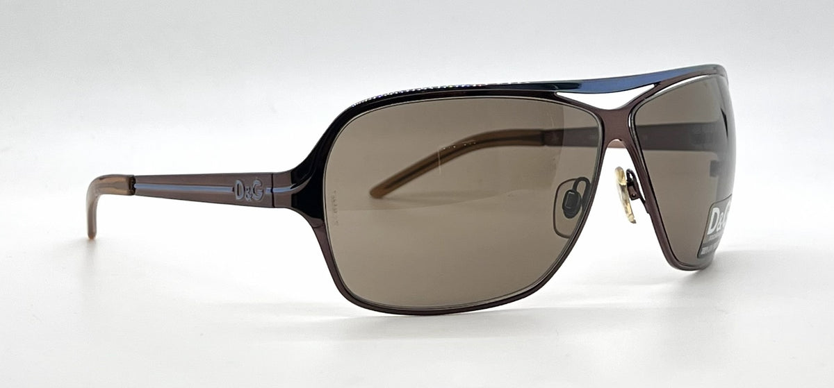 D&G 6004 07/73 Aviator-Vintage Sunglasses Bronze Blue Brown-Unworn