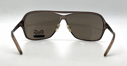 D&G 6004 07/73 Aviator-Vintage Sunglasses Bronze Blue Brown-Unworn