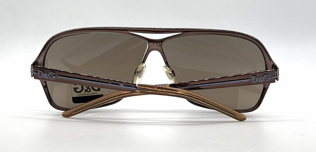 D&G 6004 07/73 Aviator-Vintage Sunglasses Bronze Blue Brown-Unworn