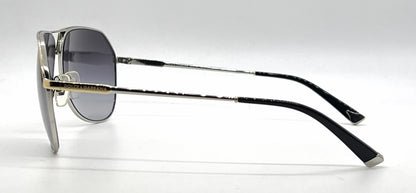 Dolce and Gabbana DG2097 024/8G Aviator-Vintage Sunglasses Silver Gold Gray-Unworn