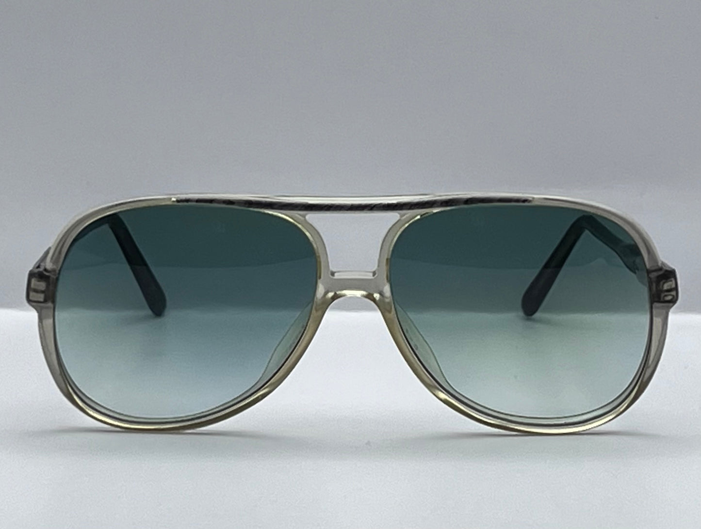 Vintage Safilo Elasta - Model:1065 5554-Refurbished With Custom Mint Green Gradient Lenses