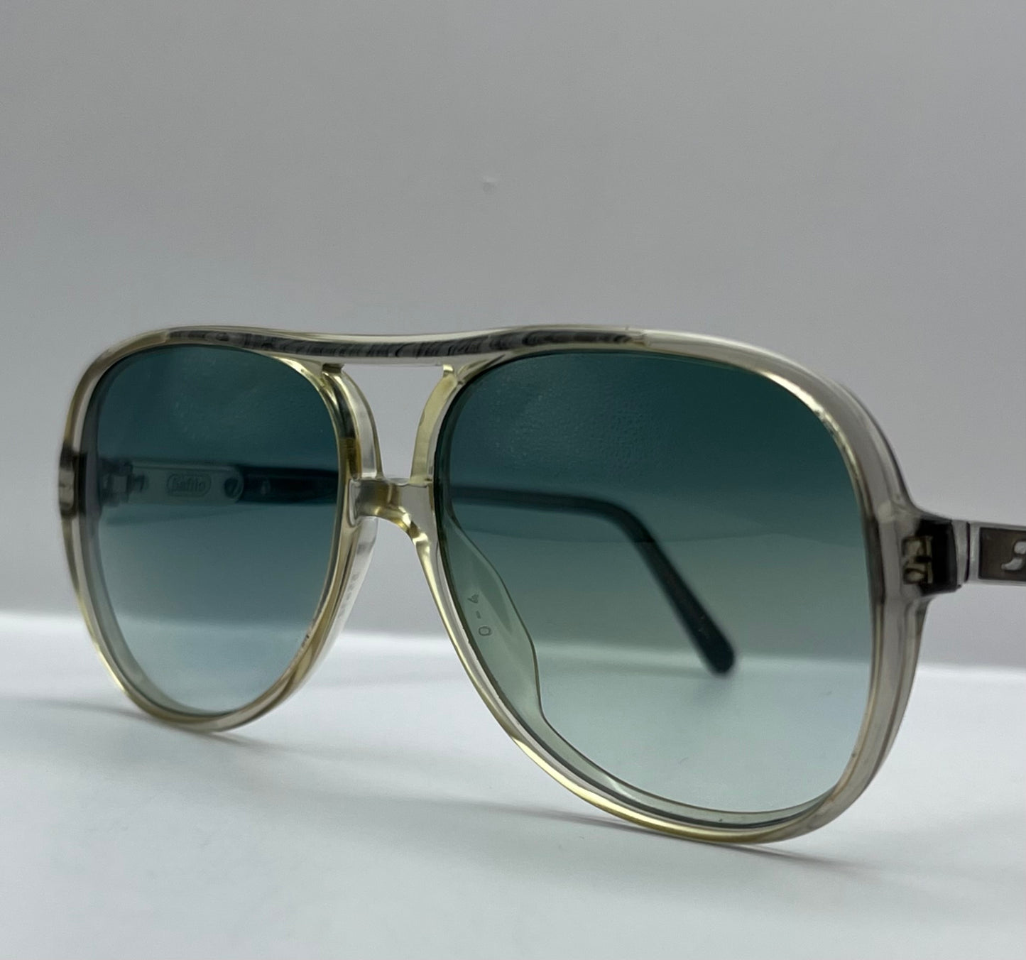 Vintage Safilo Elasta - Model:1065 5554-Refurbished With Custom Mint Green Gradient Lenses