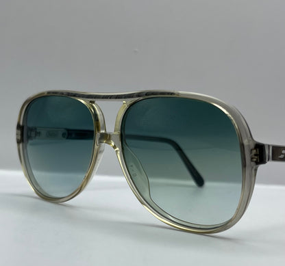 Vintage Safilo Elasta - Model:1065 5554-Refurbished With Custom Mint Green Gradient Lenses