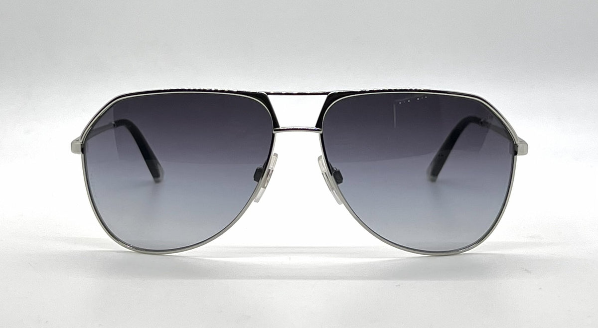 Dolce and Gabbana DG2097 05/8G Aviator-Vintage Sunglasses Silver Gray-Unworn