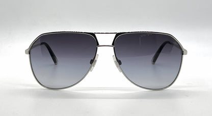 Dolce and Gabbana DG2097 05/8G Aviator-Vintage Sunglasses Silver Gray-Unworn
