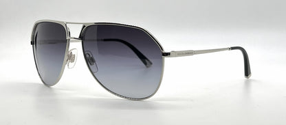Dolce and Gabbana DG2097 05/8G Aviator-Vintage Sunglasses Silver Gray-Unworn