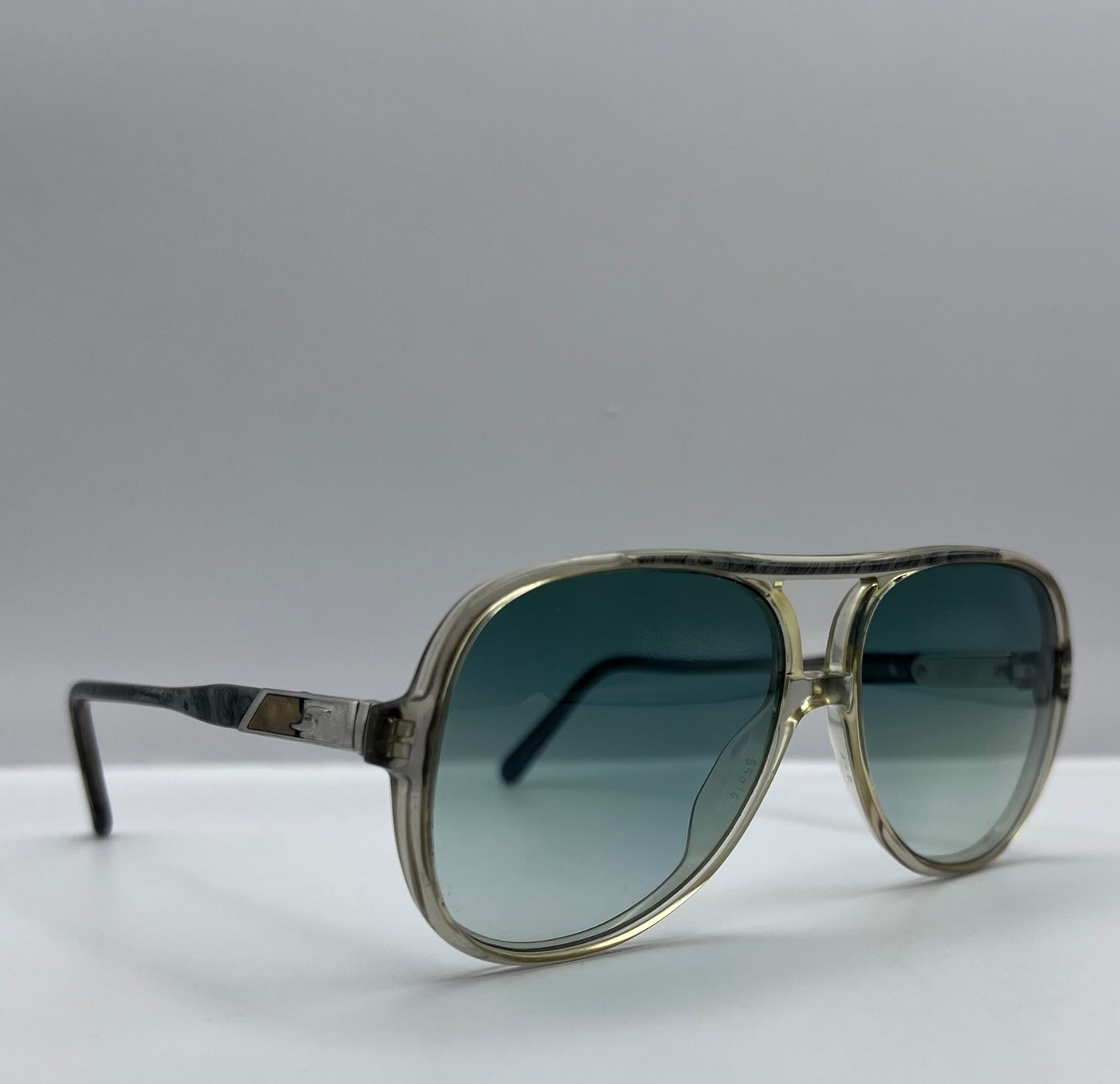 Vintage Safilo Elasta - Model:1065 5554-Refurbished With Custom Mint Green Gradient Lenses