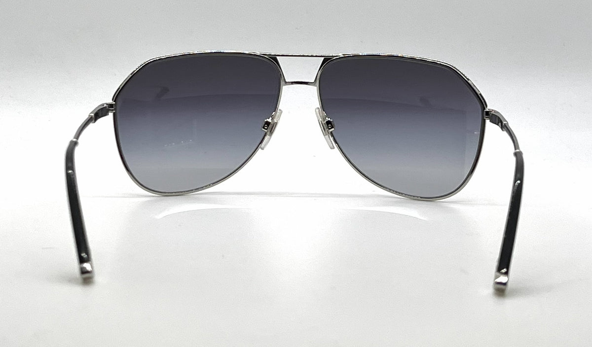 Dolce and Gabbana DG2097 05/8G Aviator-Vintage Sunglasses Silver Gray-Unworn