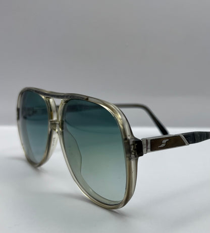 Vintage Safilo Elasta - Model:1065 5554-Refurbished With Custom Mint Green Gradient Lenses