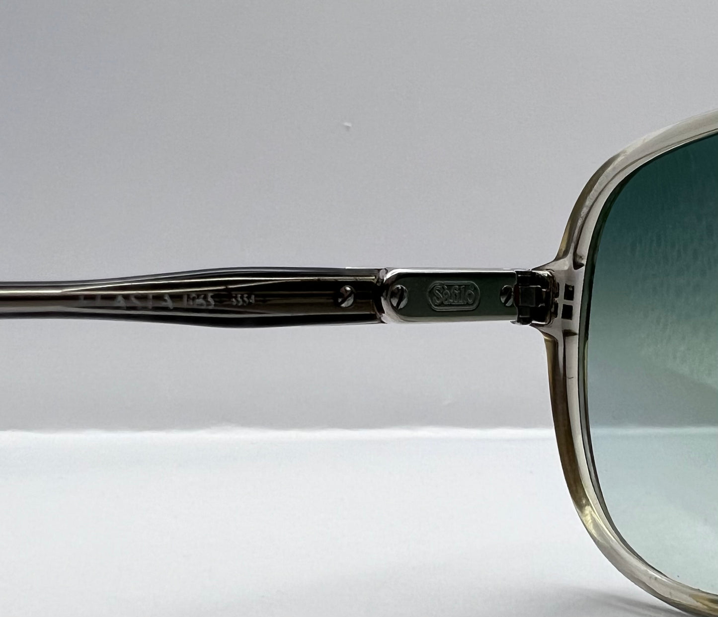 Vintage Safilo Elasta - Model:1065 5554-Refurbished With Custom Mint Green Gradient Lenses