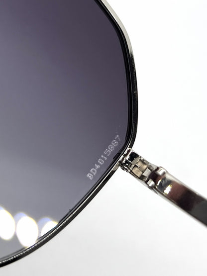 Dolce and Gabbana DG2097 05/8G Aviator-Vintage Sunglasses Silver Gray-Unworn
