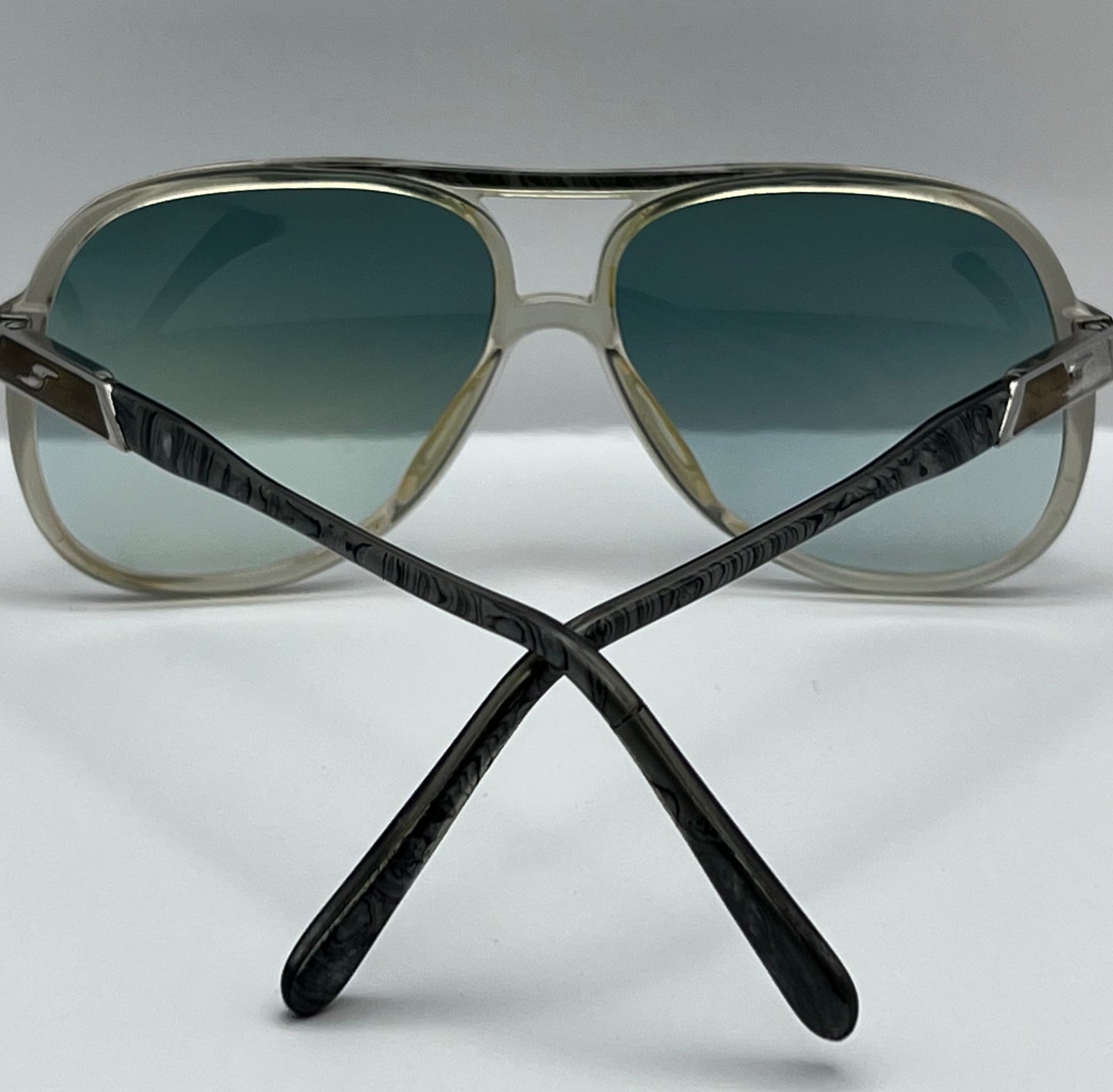 Vintage Safilo Elasta - Model:1065 5554-Refurbished With Custom Mint Green Gradient Lenses