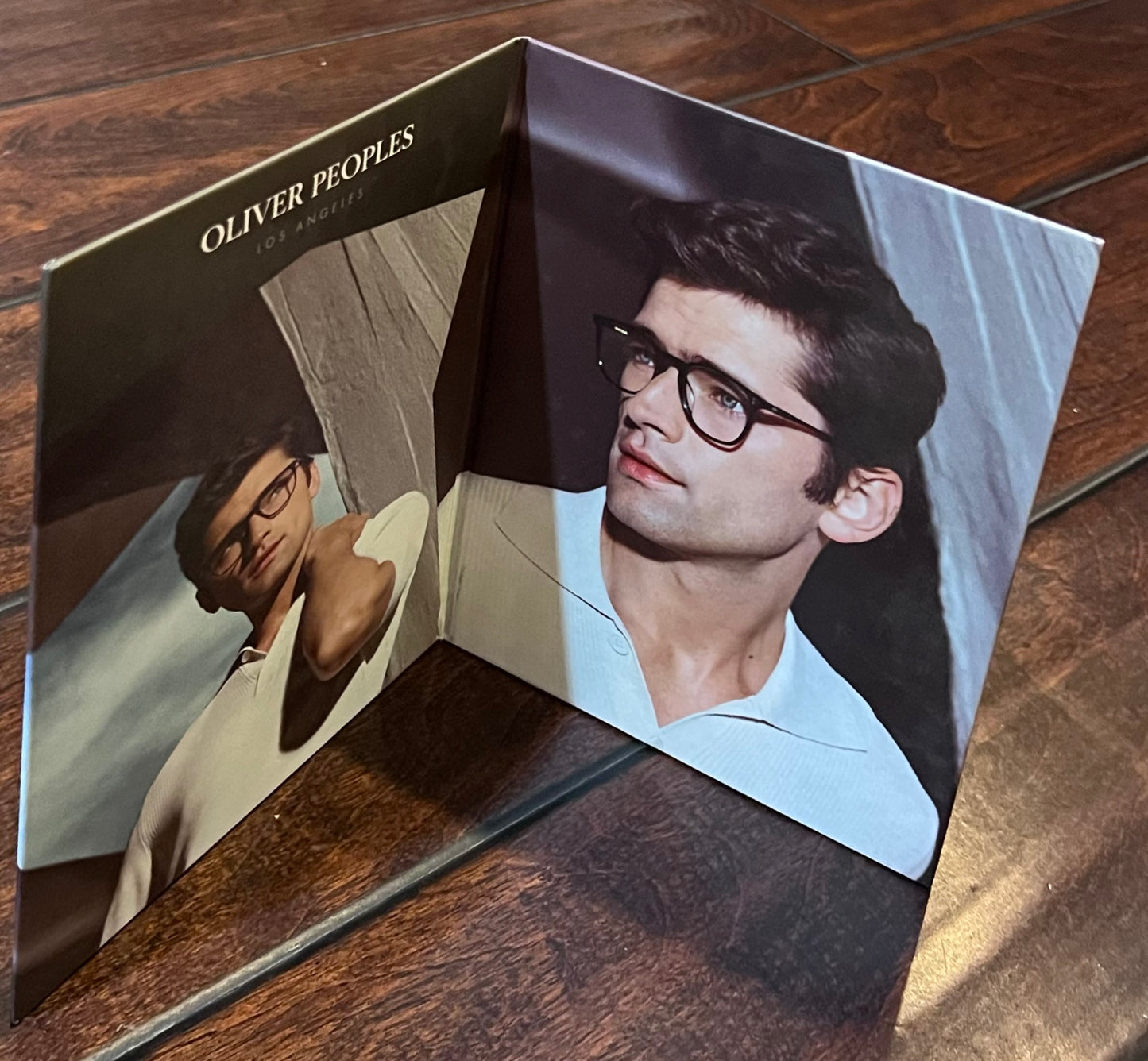 Oliver Peoples Los Angeles - Reversible, Double Sided, Counter-Card Advertising