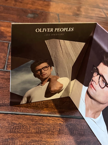 Oliver Peoples Los Angeles - Reversible, Double Sided, Counter-Card Advertising