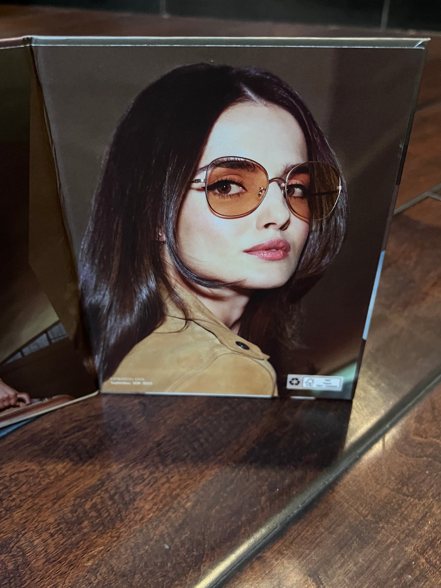 Oliver Peoples Los Angeles - Reversible, Double Sided, Counter-Card Advertising