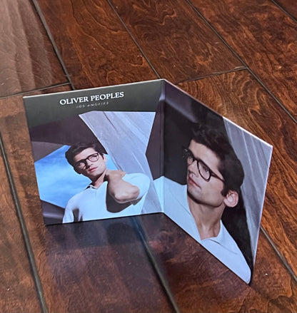 Oliver Peoples Los Angeles - Reversible, Double Sided, Counter-Card Advertising