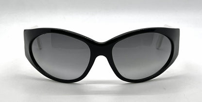 Versace MOD.4036-M Black White Wraparound Acetate-Unworn
