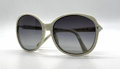 Prada SPR04N AB1-3M1 White Cream Butterfly-Vintage Sunglasses-Unworn-Italy