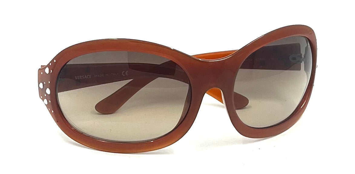 Versace MOD 4063-B Vintage Sunglasses Brown Gradient 67-20 Italy