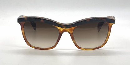Prada SPR19P NAK-6S1 Vintage Sunglasses Havana Brown Gradient Lenses-Unworn