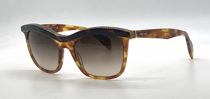 Prada SPR19P NAK-6S1 Vintage Sunglasses Havana Brown Gradient Lenses-Unworn