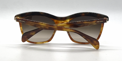 Prada SPR19P NAK-6S1 Vintage Sunglasses Havana Brown Gradient Lenses-Unworn