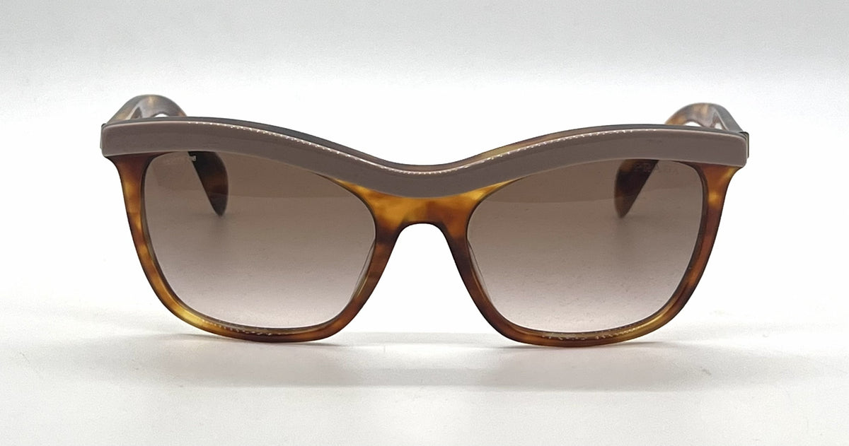 Prada SPR19P LAV-0A6 Tortoise Pink Brow Cat Eye-Vintage Sunglasses-Unworn