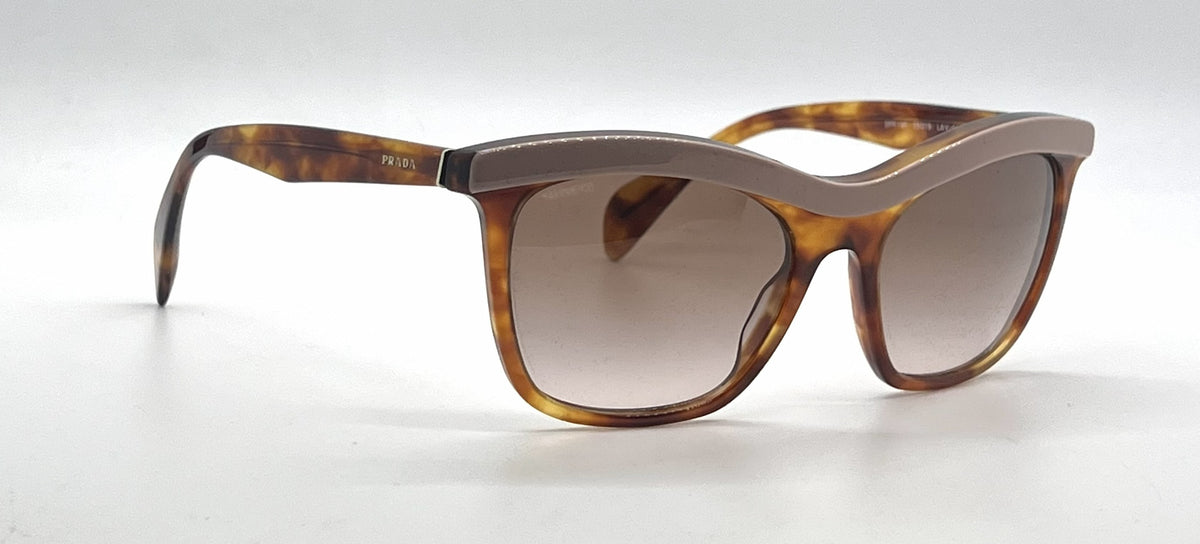 Prada SPR19P LAV-0A6 Tortoise Pink Brow Cat Eye-Vintage Sunglasses-Unworn