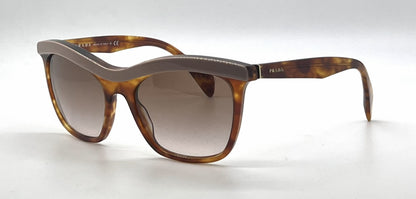 Prada SPR19P LAV-0A6 Tortoise Pink Brow Cat Eye-Vintage Sunglasses-Unworn