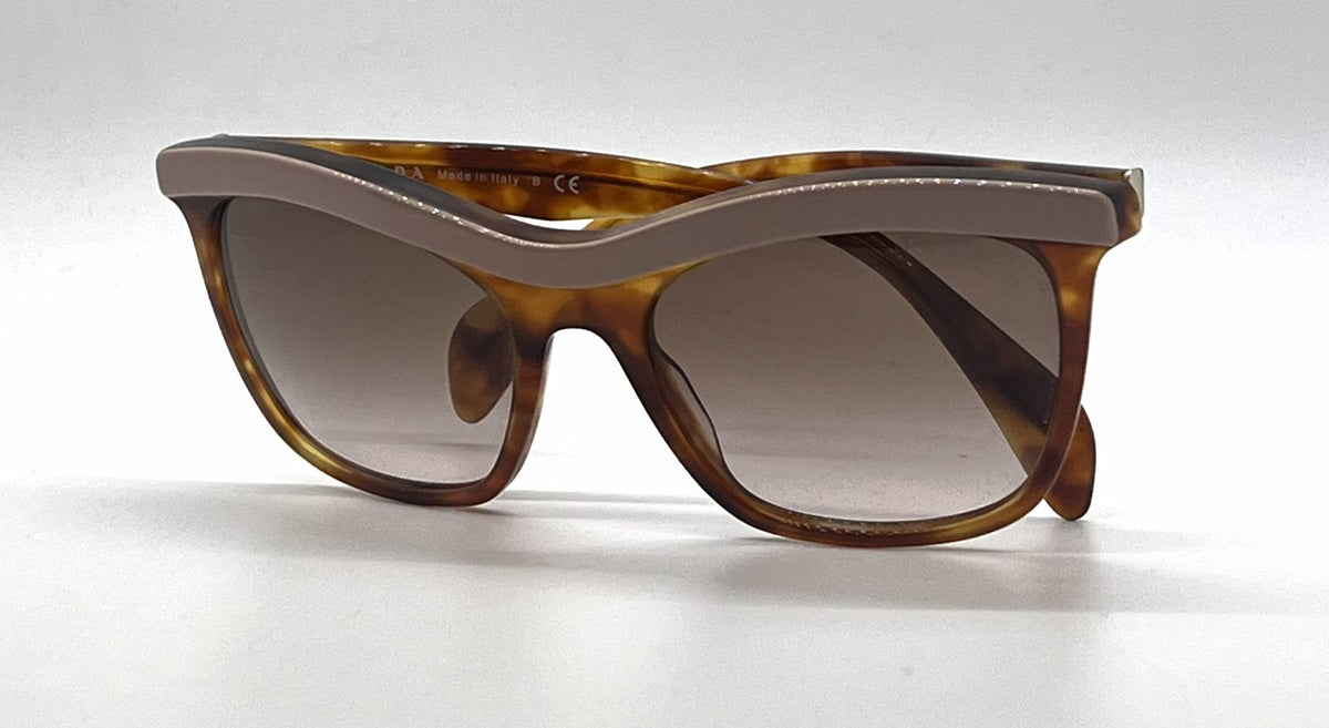 Prada SPR19P LAV-0A6 Tortoise Pink Brow Cat Eye-Vintage Sunglasses-Unworn