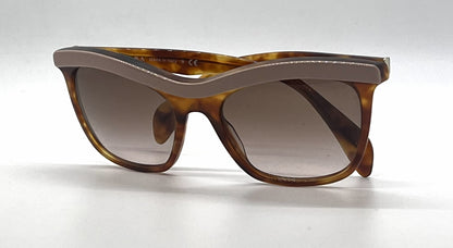 Prada SPR19P LAV-0A6 Tortoise Pink Brow Cat Eye-Vintage Sunglasses-Unworn