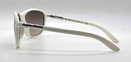 Prada SPR08M 4AO-6S1 White Cream Gradient-Vintage Sunglasses-Unworn-Italy