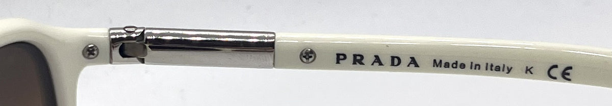 Prada SPR08M 4AO-6S1 White Cream Gradient-Vintage Sunglasses-Unworn-Italy