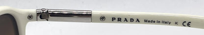 Prada SPR08M 4AO-6S1 White Cream Gradient-Vintage Sunglasses-Unworn-Italy