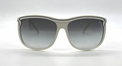 D&G 8059 508/8G Oversized-Vintage Sunglasses White-Purple Pinstripe-Deadstock
