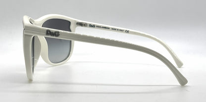 D&G 8059 508/8G Oversized-Vintage Sunglasses White-Purple Pinstripe-Deadstock