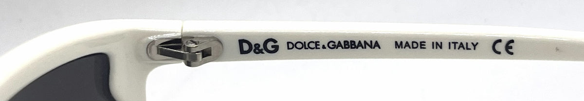 D&G 8059 508/8G Oversized-Vintage Sunglasses White-Purple Pinstripe-Deadstock